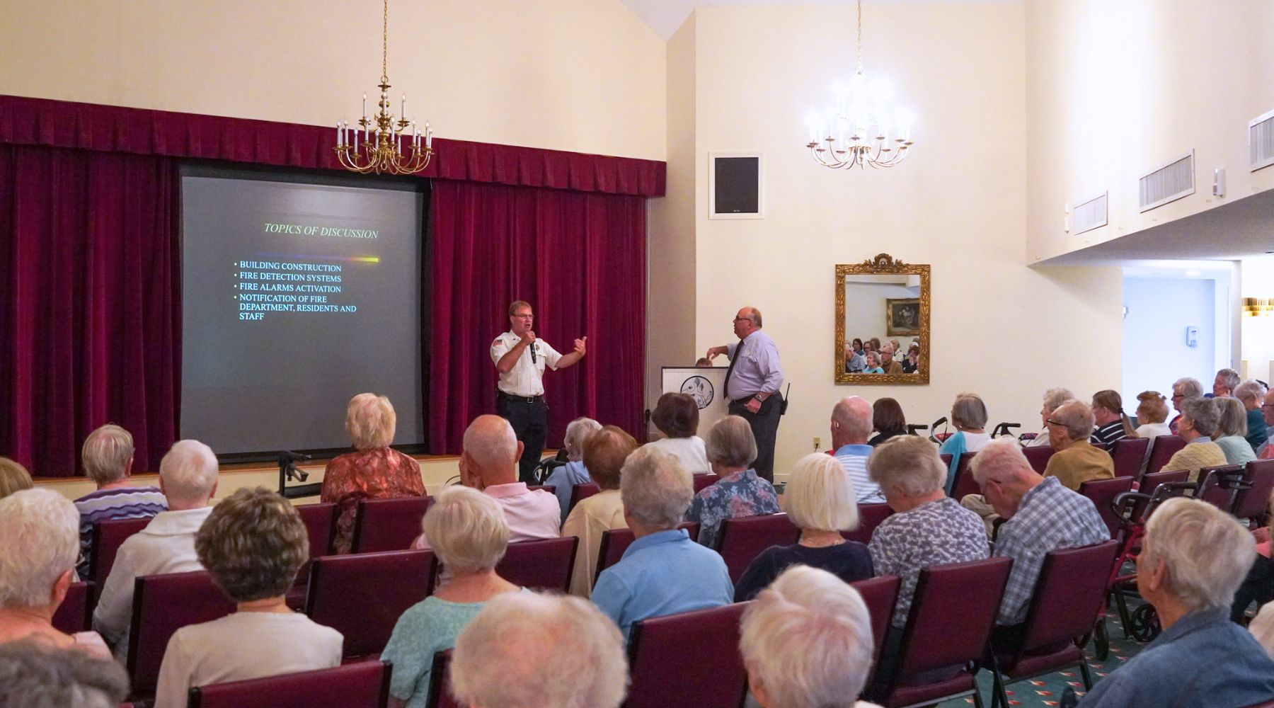 Thirwood Place News: Yarmouth FD Comes to Thirwood Place to Teach Residents and Staff About Fire Safety